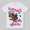 Pink Sneakers DopeSkill Toddler Kids T-shirt Fear Fuels The Hustle Graphic Streetwear - White
