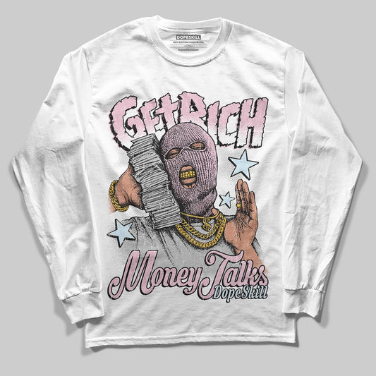 Jordan 5 OG “35th Anniversary” DopeSkill Long Sleeve T-Shirt Get Rich Graphic Streetwear - White