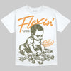 Jordan 5 Olive DopeSkill Oversize Print T-Shirt Flexin' Graphic Streetwear
