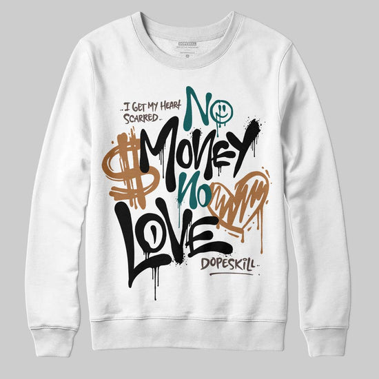 Adidas Samba OG Leopard Pack Collegiate Green DopeSkill Sweatshirt No Money No Love Typo Graphic Streetwear - White