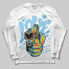 Jordan 11 Retro Legend Blue DopeSkill Long Sleeve T-Shirt Love Shot Graphic Streetwear - White
