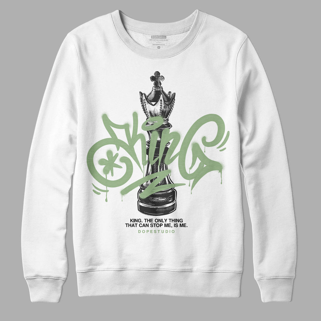 Jordan 4 Retro “Seafoam” DopeSkill Sweatshirt King Chess Graphic Streetwear - White 