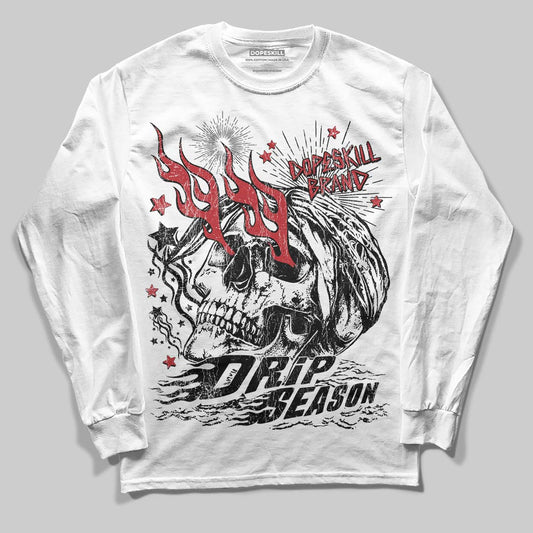 Jordan 14 Golf “Last Shot” DopeSkill Long Sleeve T-Shirt Drip Season Graphic Streetwear - White