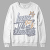 Jordan 4 Retro Frozen Moments DopeSkill Sweatshirt LOVE Graphic Streetwear - White 