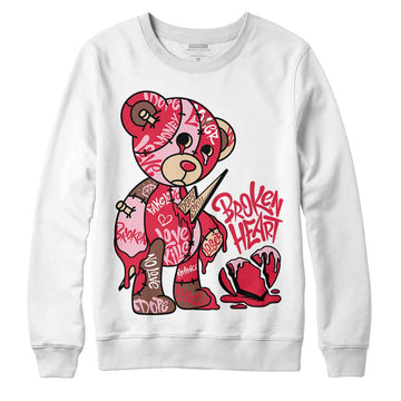 Dunk Low PRM Bacon DopeSkill Sweatshirt Broken Heart Graphic Streetwear - White