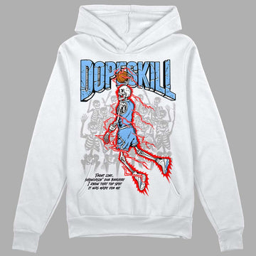 Jordan 9 Powder Blue DopeSkill Hoodie Sweatshirt Thunder Dunk  Graphic Streetwear - White 