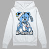 Jordan 9 Powder Blue DopeSkill Hoodie Sweatshirt Hurt Bear Graphic Streetwear - White 