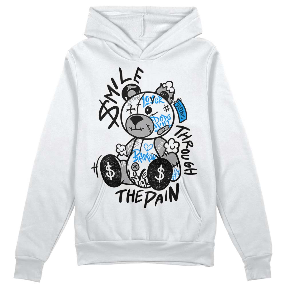 Jordan 6 “Reverse Oreo” DopeSkill Hoodie Sweatshirt Smile Through The Pain Graphic Streetwear - White