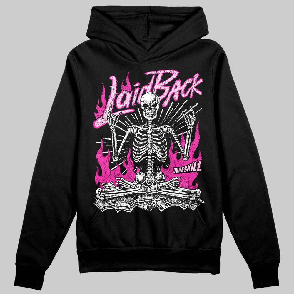 Pink Sneakers DopeSkill Hoodie Laid Back Graphic Streetwear - black