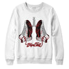 Jordan 12 “Red Taxi” DopeSkill Sweatshirt Breathe Graphic Streetwear - White