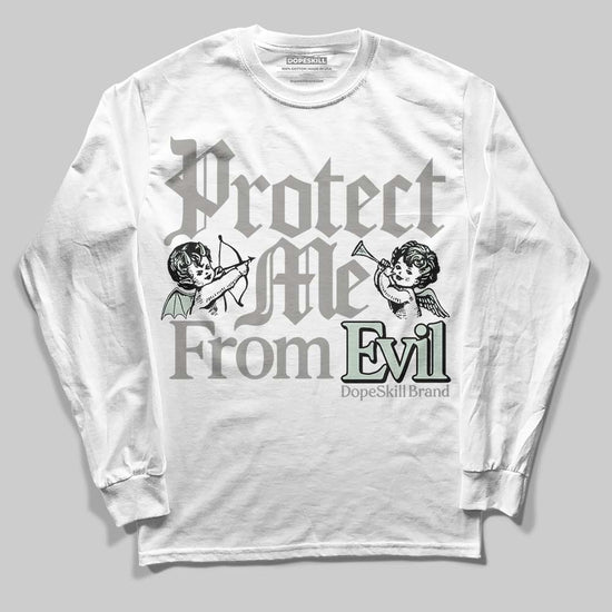 Jordan 1 Retro Low OG Year of the Snake (2025) DopeSkill Long Sleeve T-Shirt Protect Me From Evil Graphic Streetwear - White