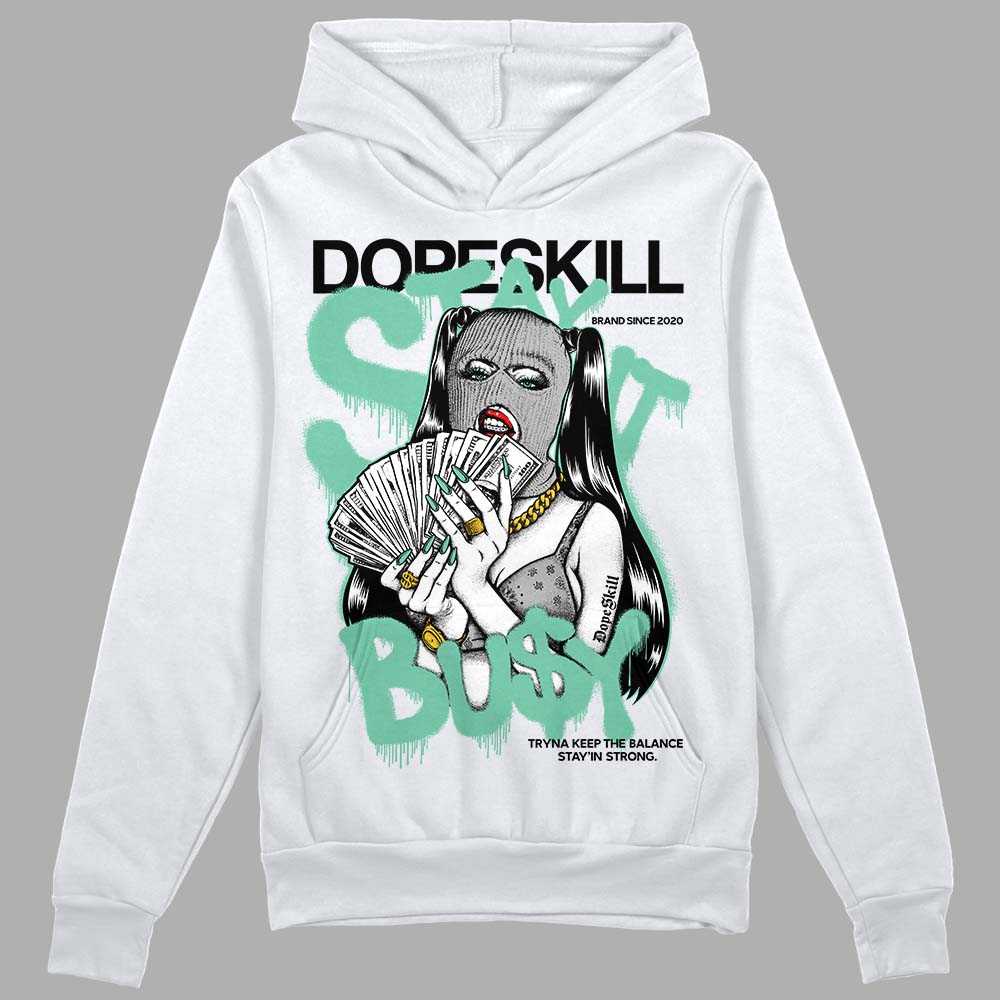 Jordan 3 "Green Glow" DopeSkill Hoodie Sweatshirt Stay It Busy Graphic Streetwear - White 