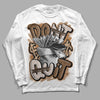 Jordan 3 Retro Palomino DopeSkill Long Sleeve T-Shirt Don't Quit Graphic Streetwear - White