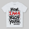 Black and White Sneakers DopeSkill Toddler Kids T-shirt Mom, I Am A Rich Youth Graphic Streetwear - White 