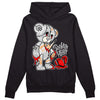 Dunk Low Cool Grey DopeSkill Hoodie Sweatshirt Broken Heart Graphic Streetwear - Black