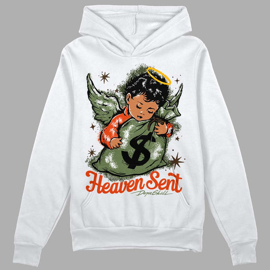 Olive Sneakers DopeSkill Hoodie Sweatshirt Heaven Sent Graphic Streetwear - White