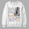 Jordan 4 Retro Frozen Moments DopeSkill Sweatshirt Real Ones Move In Silence Graphic Streetwear - White 