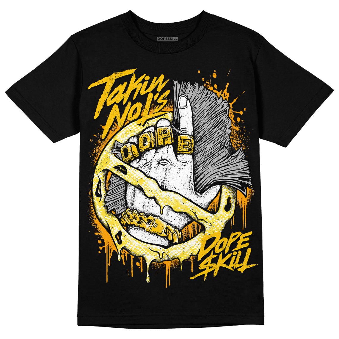 Jordan 11 Low 'Yellow Snakeskin'  DopeSkill T-Shirt Takin No L's Graphic Streetwear - Black