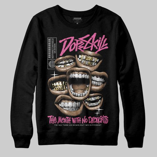 Asics Gel-Kayano 14 ‘Cream Sweet Pink’ DopeSkill Sweatshirt The Mouth With No Droughts Graphic Streetwear - Black