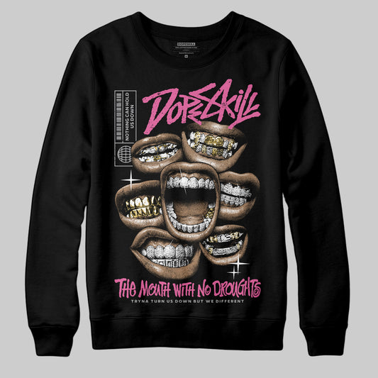Asics Gel-Kayano 14 ‘Cream Sweet Pink’ DopeSkill Sweatshirt The Mouth With No Droughts Graphic Streetwear - Black
