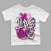 Dunk Low GS “Active Fuchsia” DopeSkill Toddler Kids T-shirt No Days Off Graphic Streetwear - White