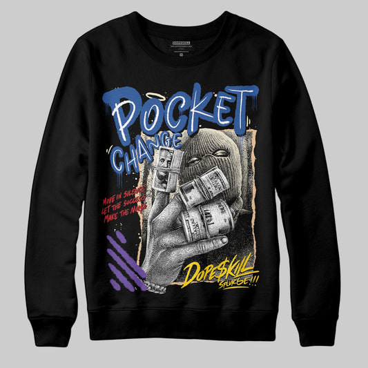 Jordan 17 Retro Low SP Infinite Archives DopeSkill Sweatshirt Pocket Change Graphic Streetwear - Black
