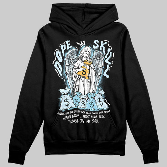 Vans Knu Stack Vintage Satin Dream Blue DopeSkill Hoodie Sweatshirt Angels Graphic Streetwear - Black