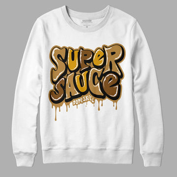 Jordan 13 Wheat 2023 DopeSkill Sweatshirt Super Sauce Graphic Streetwear - White