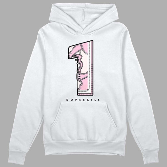 Dunk Low LX Pink Foam DopeSkill Hoodie Sweatshirt No.1 Graphic Streetwear - White