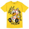 Jordan 6 “Yellow Ochre” DopeSkill Yellow T-shirt Smile Through The Pain Graphic Streetwear 