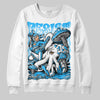 Jordan 1 High Retro OG “University Blue” DopeSkill Sweatshirt Resist Graphic Streetwear  - White