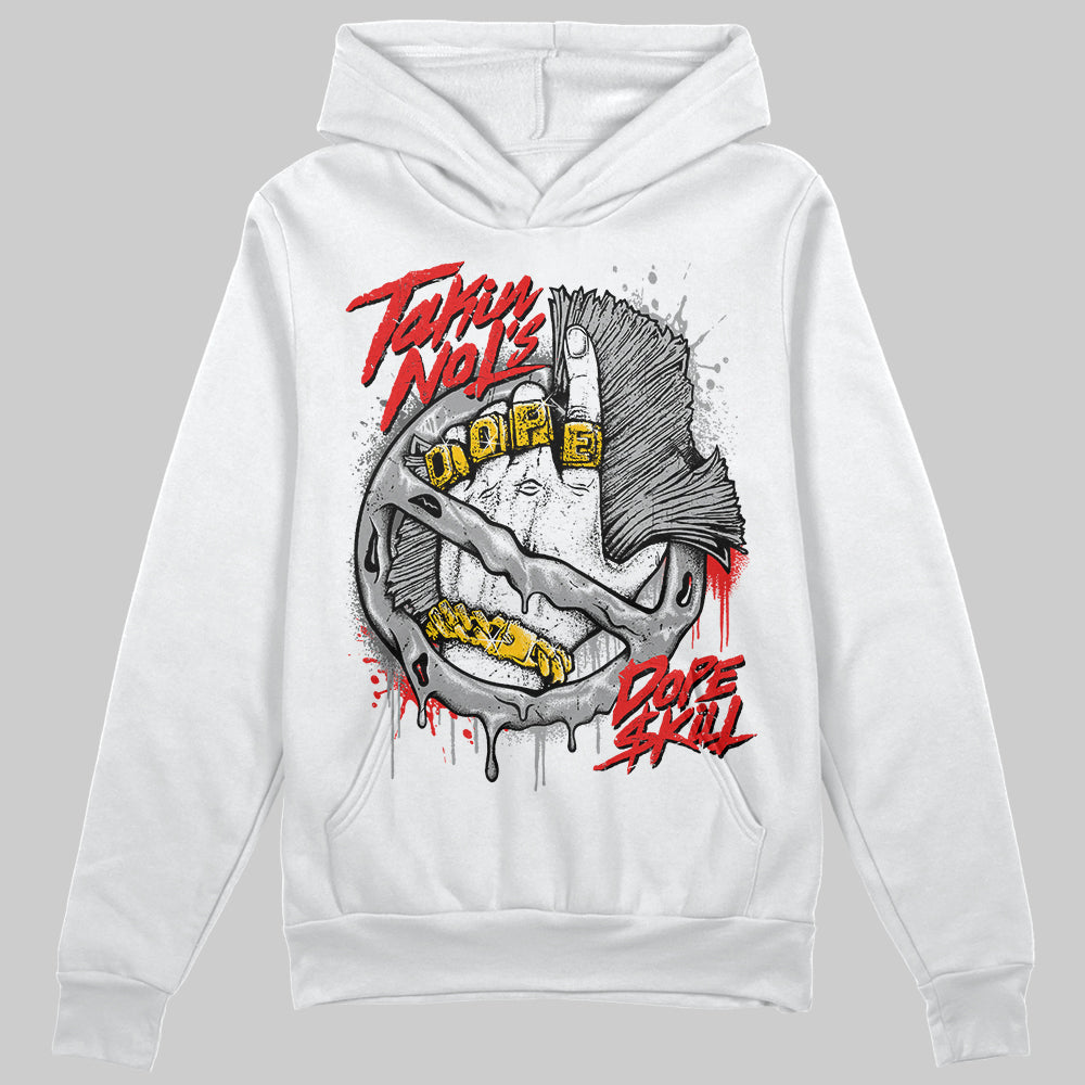 Grey Sneakers DopeSkill Hoodie Sweatshirt Takin No L's Graphic Streetwear - White