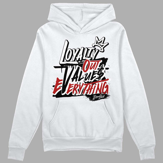 Jordan 14 "Black/White" DopeSkill Hoodie Sweatshirt LOVE Graphic Streetwear - White