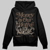 A Ma Maniére x Air Jordan 4 “Dark Mocha” DopeSkill Hoodie Sweatshirt Money Is Our Motive Typo Graphic Streetwear - black