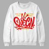 Red Sneakers DopeSkill Sweatshirt Queen Graphic Streetwear - White