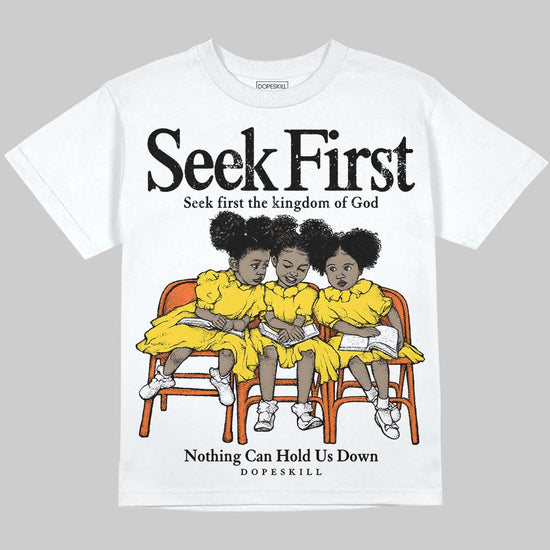 Jordan 4 Thunder DopeSkill Oversize Print T-Shirt New Seek First Graphic Streetwear