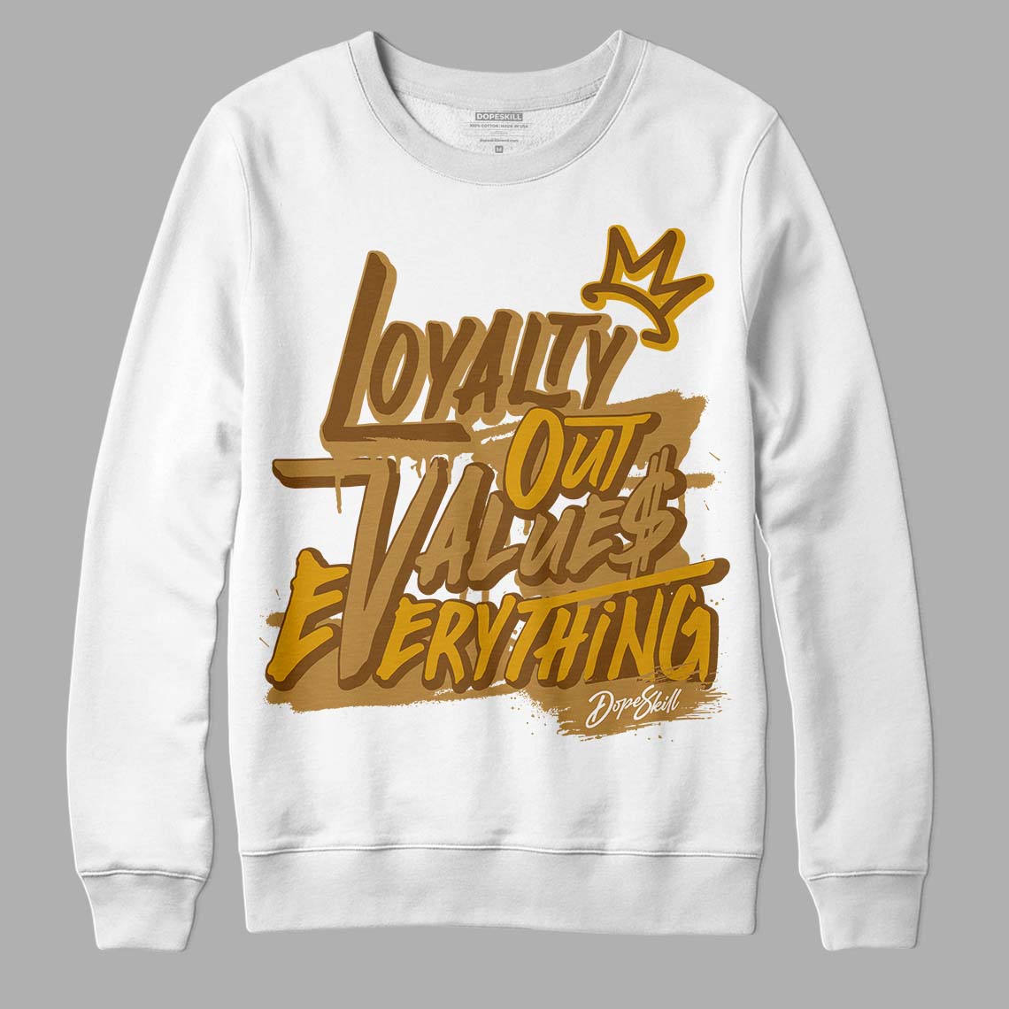 Jordan 13 Wheat 2023 DopeSkill Sweatshirt LOVE Graphic Streetwear - White