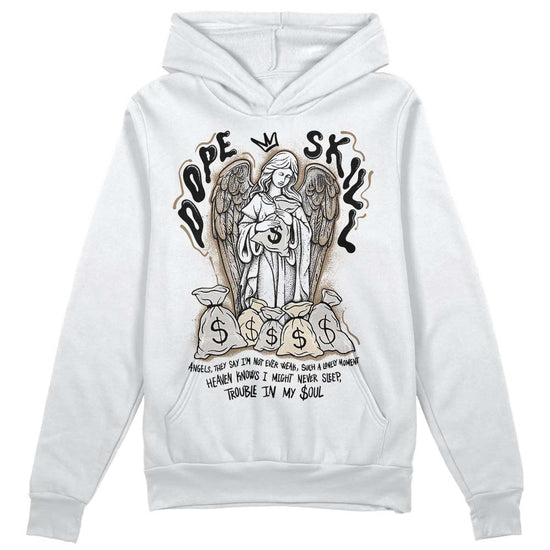 Jordan 5 SE “Sail” DopeSkill Hoodie Sweatshirt Angels Graphic Streetwear - White 