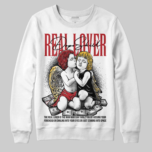 Jordan 14 Golf “Last Shot” DopeSkill Sweatshirt Real Lover Graphic Streetwear - White