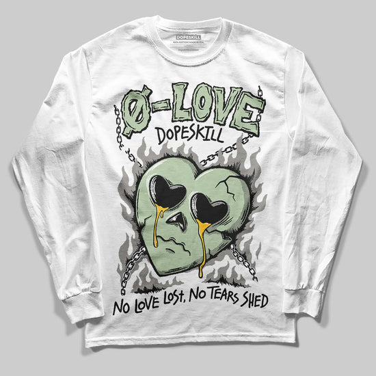 Jordan 4 WMNS “Seafoam” (2025) DopeSkill Long Sleeve T-Shirt Crying Heart Graphic Streetwear - White