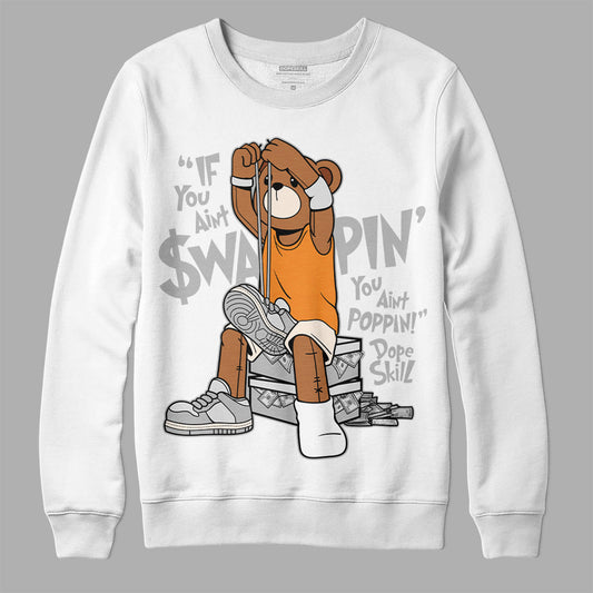 Dunk Low Cool Grey DopeSkill Sweatshirt If You Aint Graphic Streetwear - White 