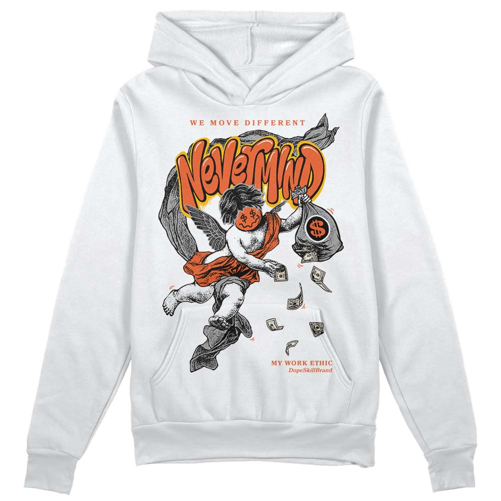 Jordan 3 Georgia Peach DopeSkill Hoodie Sweatshirt Nevermind Graphic Streetwear - White