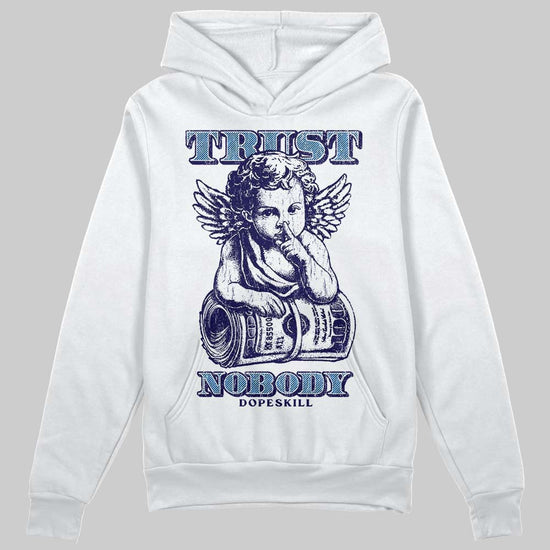 University Blue Sneakers DopeSkill Hoodie Trust Nobody Graphic Streetwear - White 