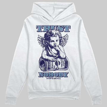 University Blue Sneakers DopeSkill Hoodie Trust Nobody Graphic Streetwear - White 