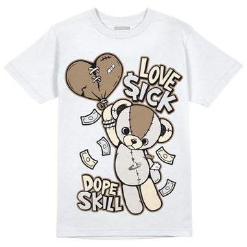 Jordan 5 SE “Sail” DopeSkill T-Shirt Love Sick Graphic Streetwear - White