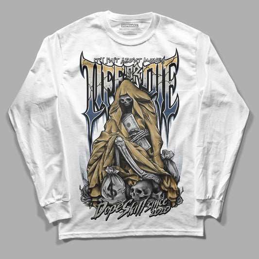 A Ma Maniere x Jordan 5 Dawn “Photon Dust” DopeSkill Long Sleeve T-Shirt Life or Die Graphic Streetwear - White