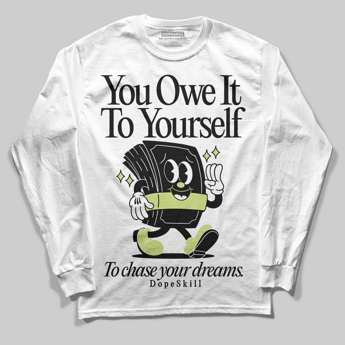Jordan 11 “Inner Beast” DopeSkill Long Sleeve T-Shirt Owe It To Yourself Graphic Streetwear - White