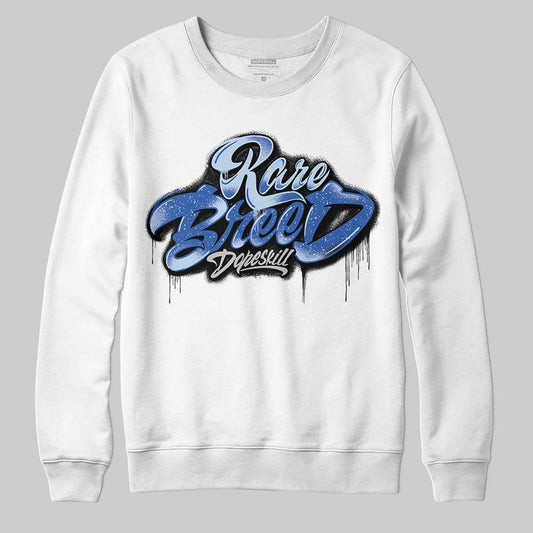 Awake NY x Jordan 5 Retro 'Black Racer Blue' DopeSkill Sweatshirt Rare Breed Type Graphic Streetwear - White