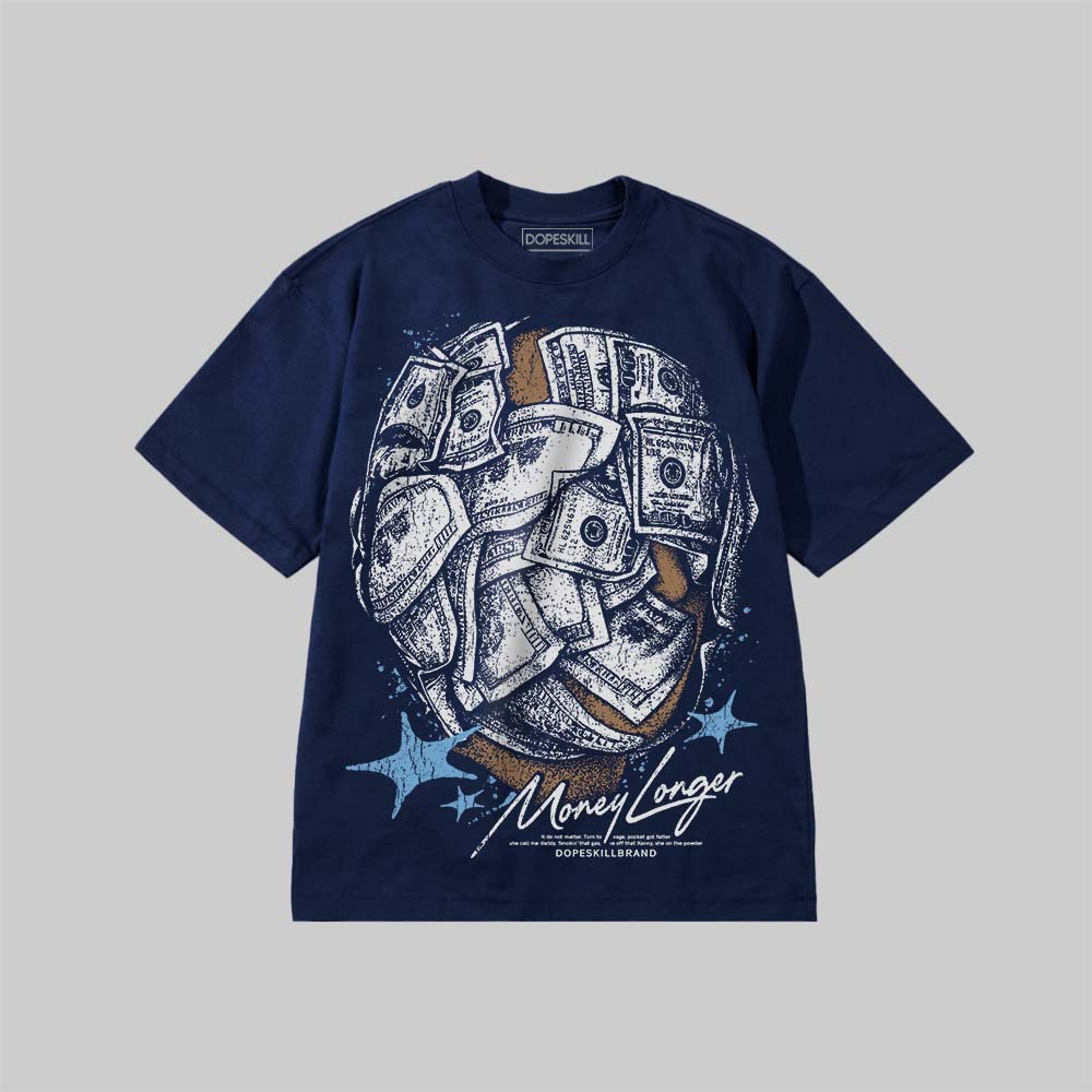 Money Longer DopeSkill Premium T-shirt Streetwear - Navy