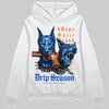 Royal Blue Sneakers DopeSkill Hoodie Grind Pray Graphic Streetwear - White